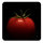 Kautschuk Untersetzer | Lebensmittelkunst | Tomate in Schwarz